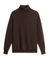 Woolrich Wool Turtleneck Sweater In Brown