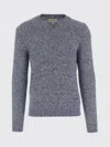 Woolrich Men Navy Blue V-neck Pullover, Xl Luxury Sweaters & Knitwear For Men Darveys In Gray