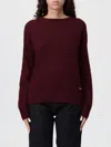 Woolrich Sweater  Woman Color Wine In Burgundy