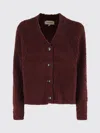 Woolrich Textured Boucle Cardigan With V-neckline And Long Sleeves In Multi