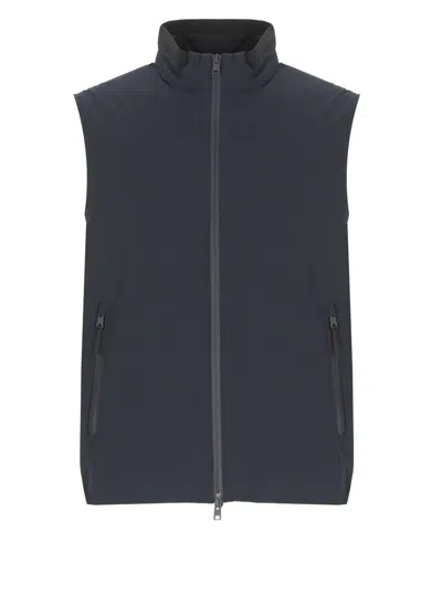Woolrich Sailing Two Layers Gilet In Black