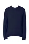 Woolrich Crew Neck Sweaters Long Sleeves In Blue