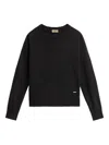 Woolrich Comfort Wool Cash Crewneck In Black