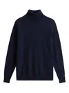 Woolrich Lambswool Turtleneck Sweater In Blue