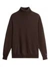 Woolrich Wool Turtleneck Sweater In Brown