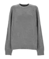 Woolrich Raglan-sleeve Wool Sweater In Gray