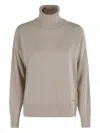 Woolrich Comfort Wool Cashmere Turtleneck In Gray