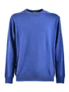 Woolrich Crew Neck Knitwear Sweaters In Blue