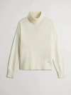 Woolrich Comfort Wool Cash Turtleneck In Neutral