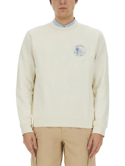 WOOLRICH SWEATSHIRT WITH LOGO