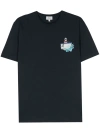 WOOLRICH T-SHIRT CON STAMPA PECORA ANIMATA