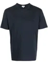 Woolrich Logo-embroidered Cotton T-shirt In Blu