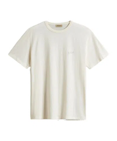 WOOLRICH LOGO-EMBROIDERED T-SHIRT