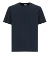 Woolrich Logo-embroidered Cotton T-shirt In Blue