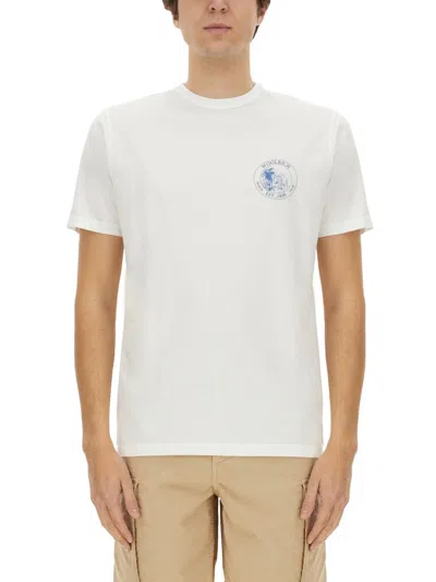 WOOLRICH WOOLRICH T-SHIRT WITH PRINT