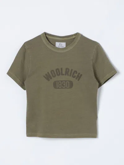 Woolrich T-shirt  Kids Color Green