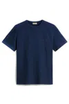 Woolrich T-shirt In Pure Cotton Slub Fabric In Blue
