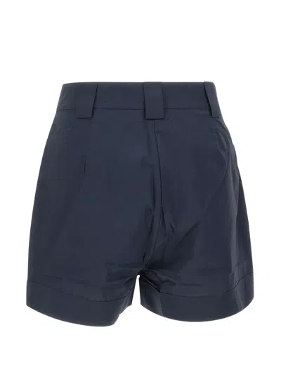 Woolrich Tailored High-waisted Shorts In Blue