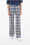 Woolrich Tartan Checked Palazzo Pants With Belt Loops