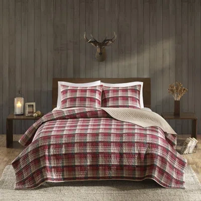 Woolrich Tasha 100% Cotton Quilt Mini Set In Red