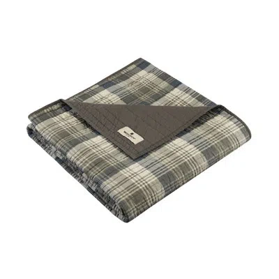 Woolrich Tasha 100% Cotton Quilted Throw In Taupe
