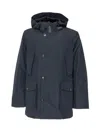 Woolrich Tech Arctic Coat In Blue
