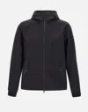 Woolrich Giubbino Soft Shell Pacific Nero In Black