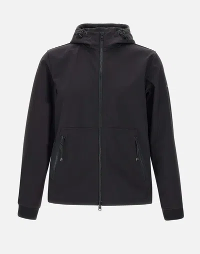 Woolrich Giubbino Soft Shell Pacific Nero In Black