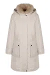 Woolrich Arctic Technical Fabric Parka In White