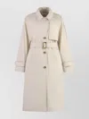 Woolrich Single-breasted Belted Trench Coat