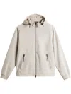 Woolrich Technical Hooded Jacket In Neutrals