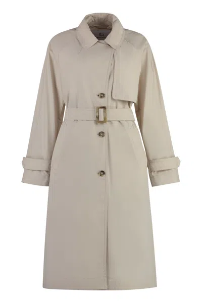 WOOLRICH TECHNO FABRIC TRENCH COAT