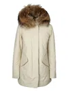 Woolrich Ivory Polyester Luxury Arctic Down Jacket In White