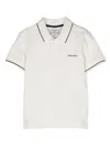 Woolrich Kids' Tipped Polo Shirt In White