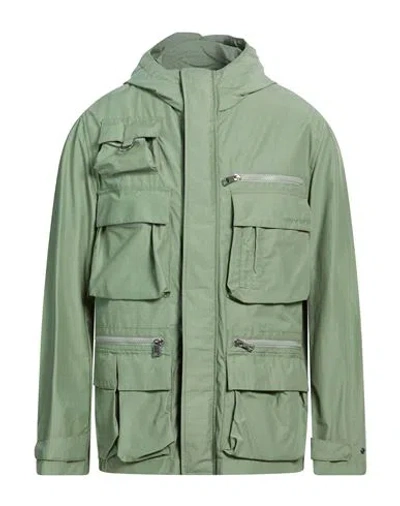 Woolrich Todd Snyder For  Man Jacket Sage Green Size M Cotton, Polyamide