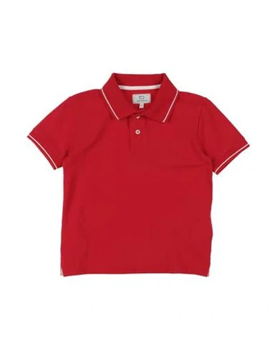 Woolrich Babies'  Toddler Boy Polo Shirt Red Size 6 Cotton, Elastane