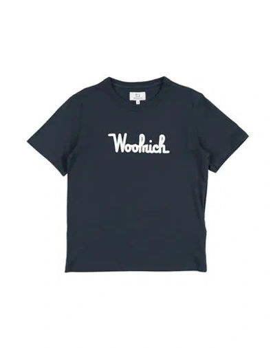 Woolrich Babies'  Toddler Boy T-shirt Navy Size 6 Cotton In Blue