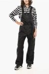 Woolrich Ton On Ton Check Padded Shelter Ski Jumpsuit In Black