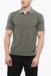 Woolrich Ton-sur-ton Embroidered Mackinack Polo In Green