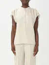 Woolrich Blouse With Short Sleeves In Beige