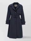 WOOLRICH TRENCH COAT WITH BELT AND SIDE SLITS
