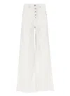 Woolrich Wide Leg Denim Jeans In White