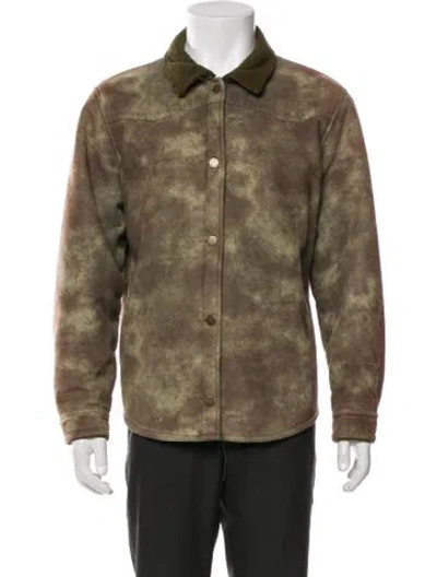 Pre-owned Woolrich Trucker Jacket In Gray