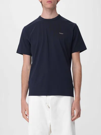 Woolrich Logo Crew Neck T-shirt In Blue