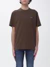 Woolrich T-shirt Men Color Charcoal In Brown
