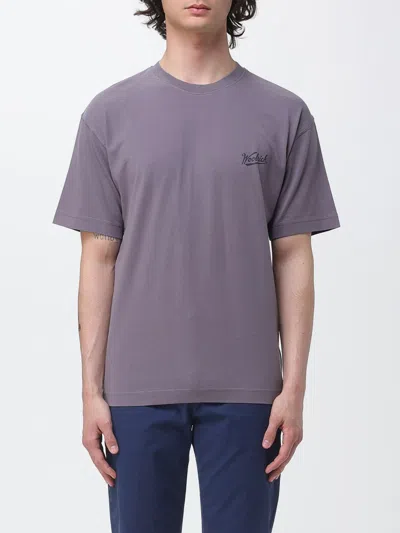 Woolrich Tシャツ  メンズ カラー バイオレット In Gray