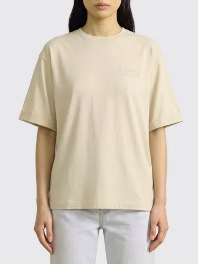 Woolrich Tシャツ  レディース カラー ミルク In Neutral