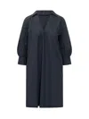 Woolrich Short Tunic Dress In Blue