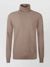 Woolrich Turtleneck Knitwear With Ribbed Cuffs And Hem In Multi