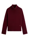 Woolrich Gerippter Rollkragenpullover In Burgundy